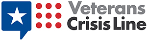 Veterans Crisis Line logo.